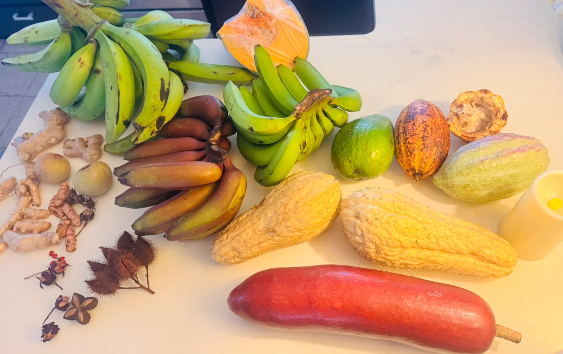 Fresh tropical produce grown in Culebra