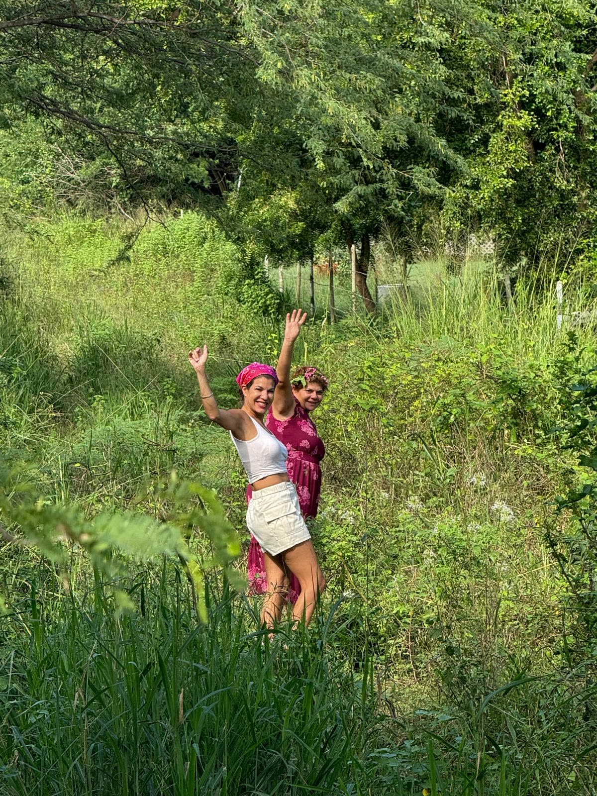 Friends exploring and working on the future Culebra Eden property